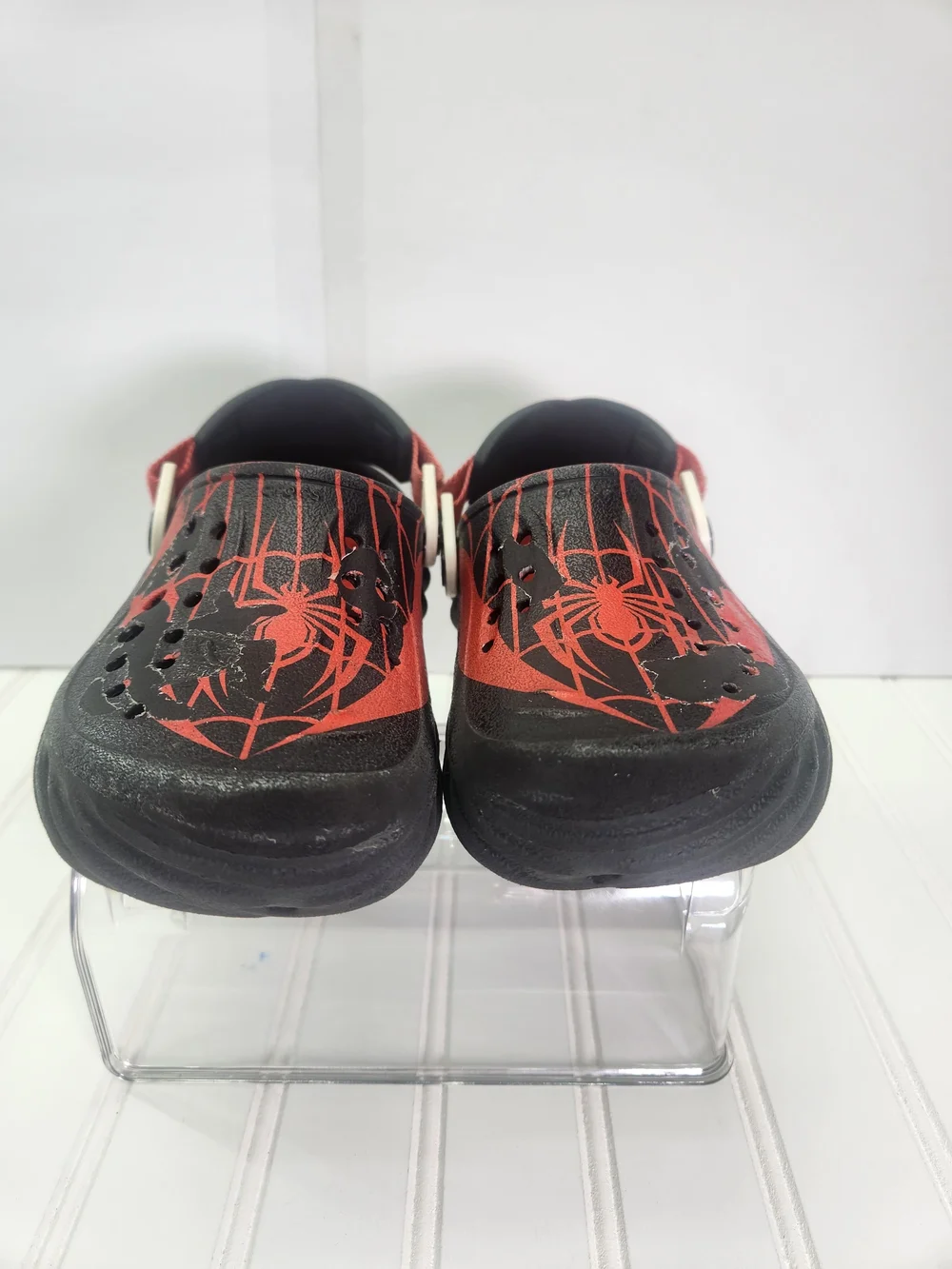 Kids Marvel x Crocs Echo Clogs Team Spider-Man Black Red Size J1